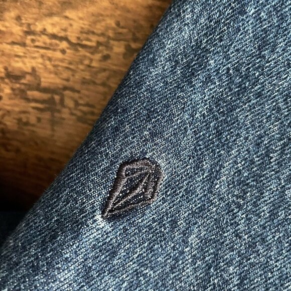 Volcom Womens 1991 Straight Jeans Sz 31 Blue No Stretch Denim Slim Ankle Fit - Picture 10 of 12